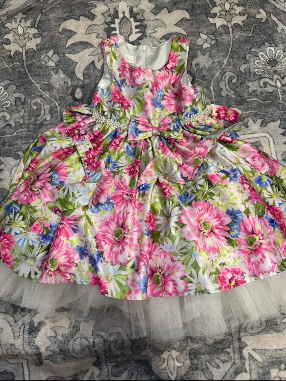 Girls Princess Floral Dress Size 4